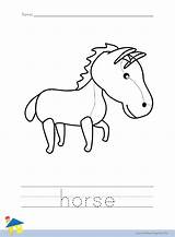 Horse Coloring Worksheet – The Learning Site sketch template