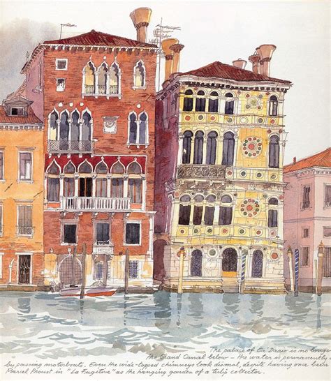 Fabrice Moireau: Watercolour from Venice Sketchbook | City art, Watercolor architecture, Urban ...