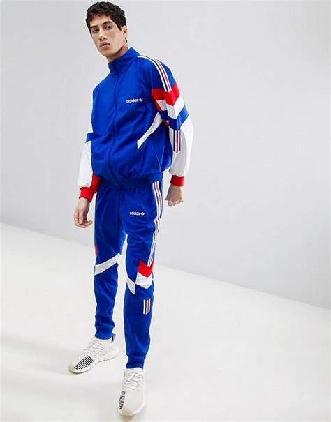 adidas Originals Vintage Tapered Tracksuit in Blue | Vintage tracksuit ...