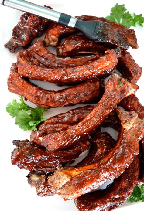 Spicy Barbecued Ribs With Homemade Sweet BBQ Sauce