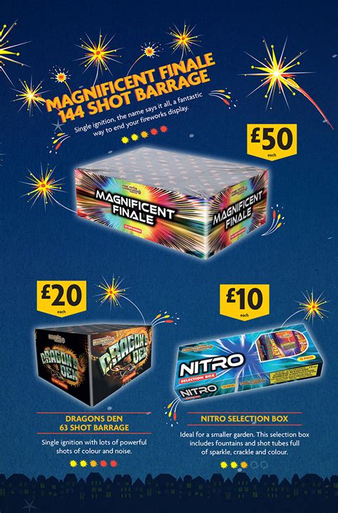 Fireworks available in store at Morrisons