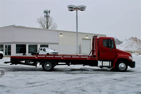 Used 2010 Hino 268 Rollback Flatbed Tow Truck For Sale ($39,800 ...