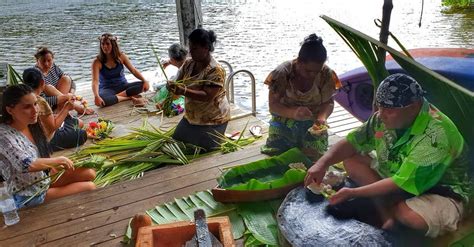 Learning about traditional Kosraen culture. @pacifictreelodgeresort in ...