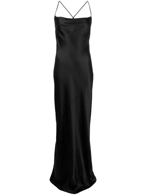 Saint Laurent silk-satin Gown - Farfetch