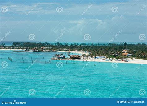 Aerial View on Beach in Bahamas Stock Image - Image of dominican ...