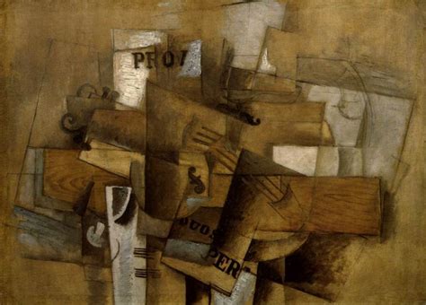 Violin and Glass, 1913 - Georges Braque - WikiArt.org