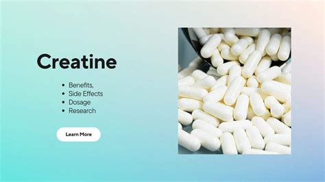 Creatine: Benefits, Dosage, Side Effects, Mechanism | DrugsBank