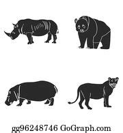 900+ Set Of Zoo Animals Clip Art | Royalty Free - GoGraph