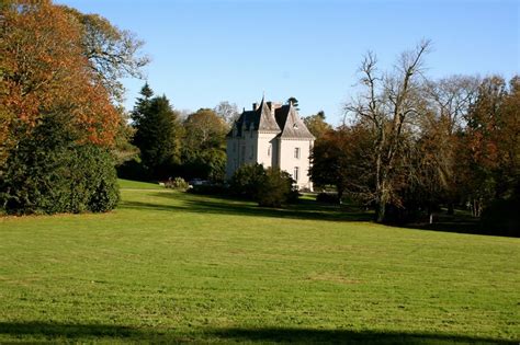 Beautiful gardens in France. Kistinic chateau and park