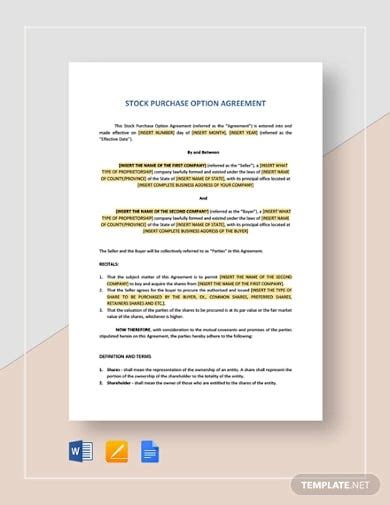 Share Buy Back Agreement Template – PARAHYENA