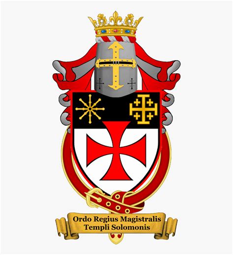 Official Heraldic Coat Of Arms Of The Order Of The - Order Knights Templar Coat Of Arms , Free ...