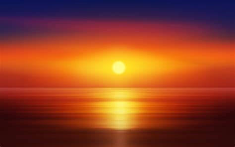 Beautiful sunset over sea, ocean sunset horizon 4865252 Vector Art at ...