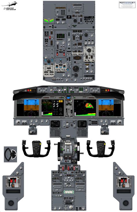 Boeing 737 MAX 8 Cockpit Poster - Trans Global Training