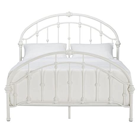 White Antique Vintage Metal Bed Frame in Rustic Wrought Cast Iron ...