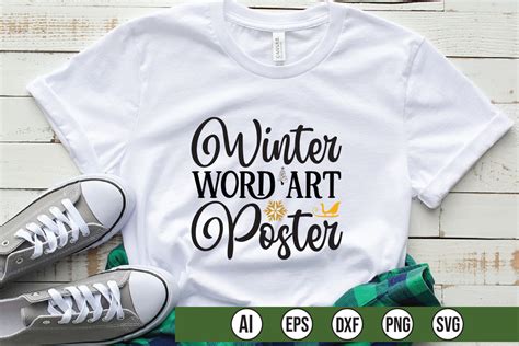 Winter Word Art Poster Graphic by Creativelab19 · Creative Fabrica