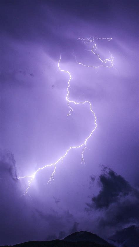 Purple Lightning Aesthetic, purple aesthetic storm HD phone wallpaper | Pxfuel