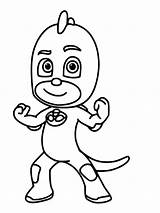 Gecko From Pj Masks Coloring Page Pages sketch template
