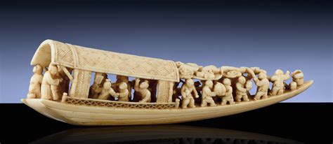 AN IVORY CARVING OF A SAMPAN | Christie's