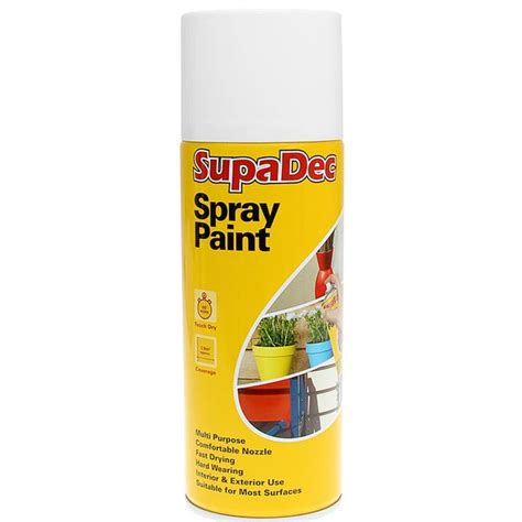 Spray Paint White Gloss - SupaDec Multipurpose 400ml
