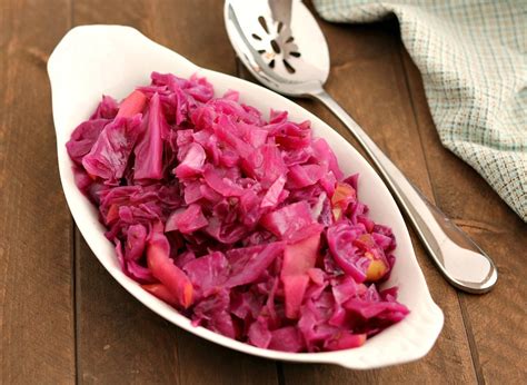 Simple Sautéed Red Cabbage with Apples