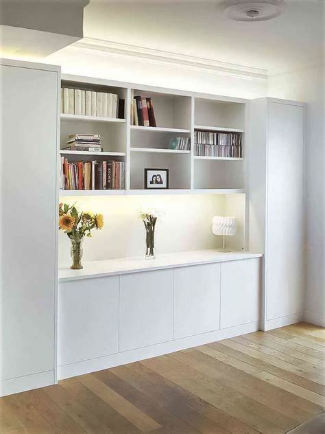 Built In Wall Cabinets Living Room 2020 | Muebles blanco y madera ...