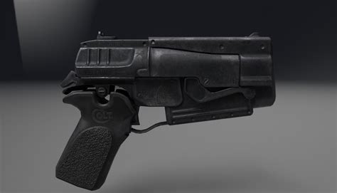 ArtStation - Fallout 10mm Pistol Texturing 2