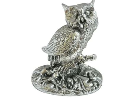 Sterling Silver Owl statue - Gold Rocks Jewellery And Silverware ...