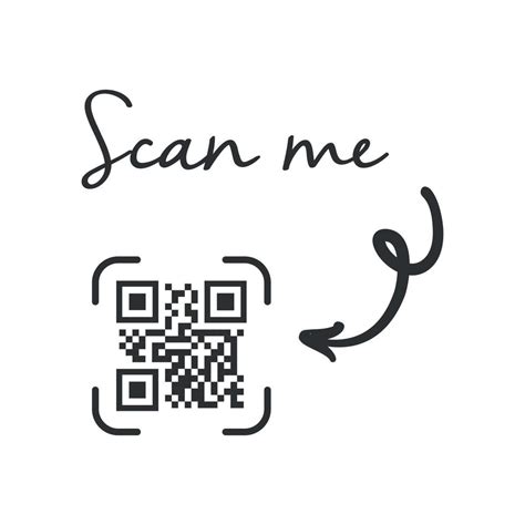 QR code for smartphone. Inscription scan me with smartphone icon. Qr ...