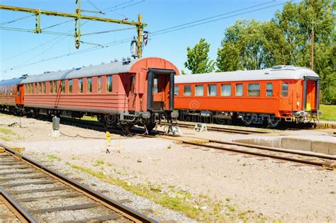 Vintage train wagons stock image. Image of cable, railway - 57146895