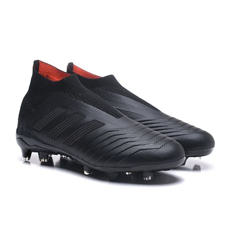 adidas New Predator 18+ FG Soccer Cleats All Black