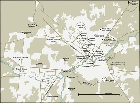 Kabul City Map • Mapsof.net