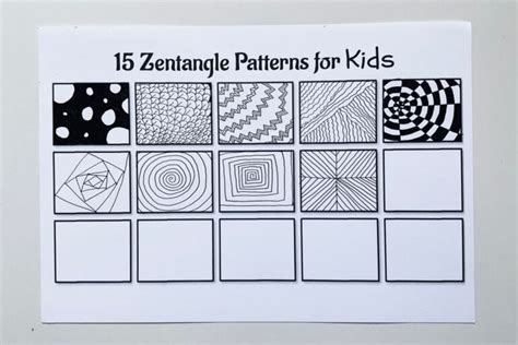 Zentangles (Patterns for Beginners) – Part 1 – Lightly Sketched