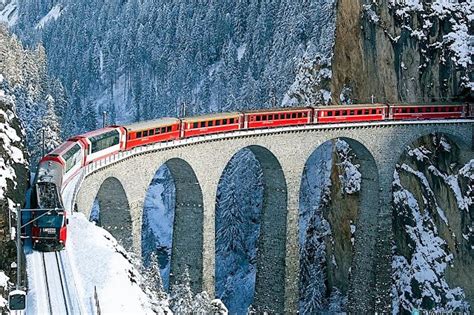 Bernina Express (Chur - Switzerland) | Bernina express, Scenic train ...