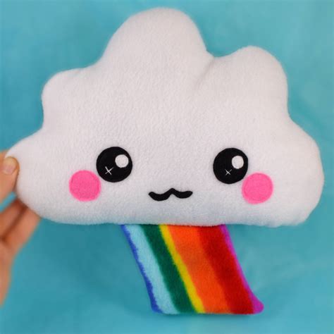 Cloud plush toy / novelty soft pillow / kawaii cushion / rainbow – Plusheez