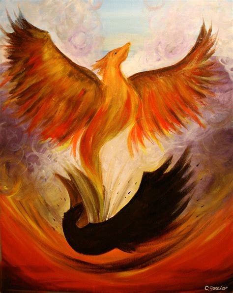 "Phoenix. 22 x 28. Acrylic Painting." by csoccio100 | Redbubble