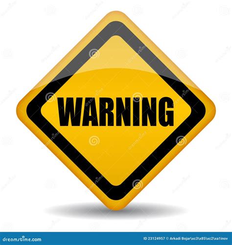 Warning Sign Cartoon Vector | CartoonDealer.com #23124957