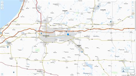 Elkhart, Indiana Map