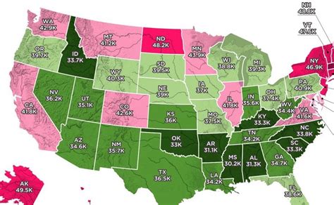 This Map Reveals the Best States to Live in if You Want to Spend Less