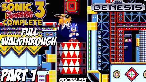 Sonic 3 Complete Gameplay Full Walkthrough Part 1 - Sega Genesis - YouTube