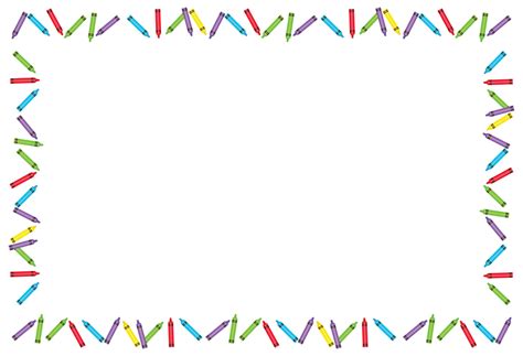 Crayon Clipart Border