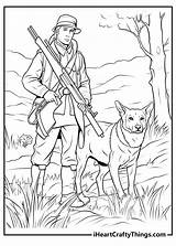 Printable Hunting Coloring Pages sketch template