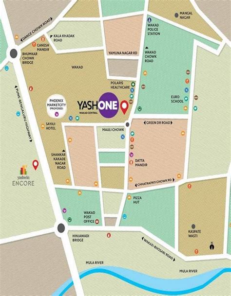 YashOne Wakad Central Location Map | Wakad, Pune