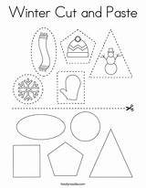 Winter Cut And Paste Coloring Page  Twisty Noodle sketch template