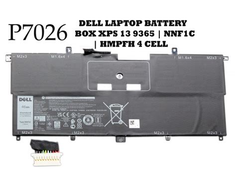 DELL LAPTOP BATTERY BOX XPS 13 9365 | NNF1C | HMPFH 4 CELL