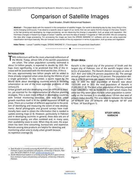 (PDF) Comparison of Satellite Images