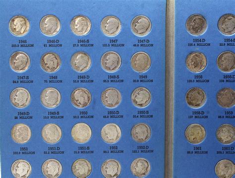 Roosevelt Dime Collection 1946 - 1964 (Blue Folder) | Property Room