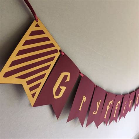 Gryffindor Hogwarts House Banner Harry Potter Bunting | Etsy, Harry ...