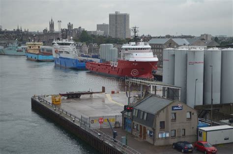 Aberdeen -Scotland- Harbour, Main Gateway for the North Sea Oil and Gas ...