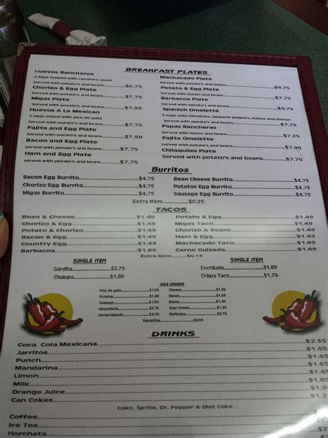 Online Menu of Two Amigos Taqueria Restaurant, Waxahachie, Texas, 75165 - Zmenu