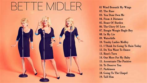 Bette Midler Greatest Hits Playlist - Best Country Songs Of Bette Midler - YouTube